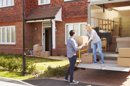 Professional movers assisting with a home move