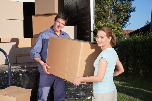 Experienced removal team handling furniture